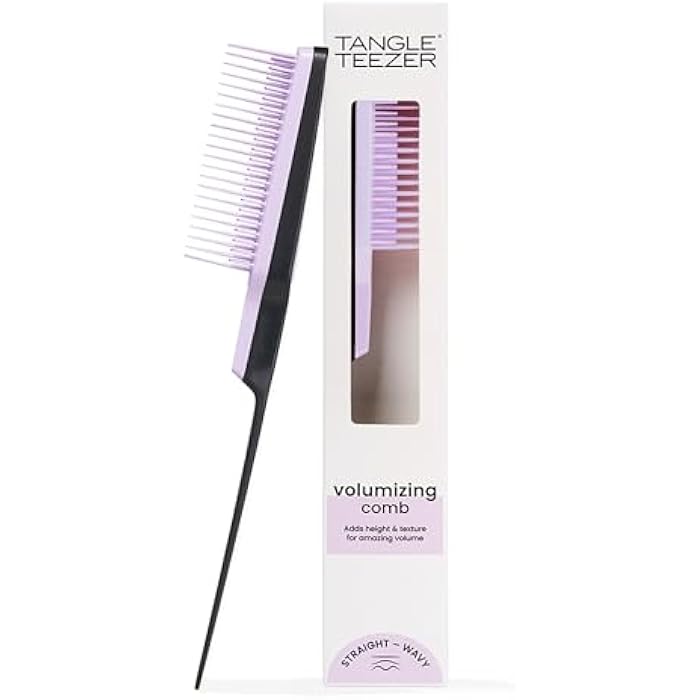 Tangle Teezer Back Combing Black/Lilac - Image 1